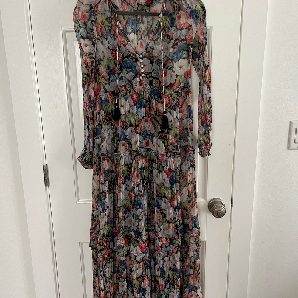 ANTHROPOLOGIE Marais long floral dress - Picture 2 of 5